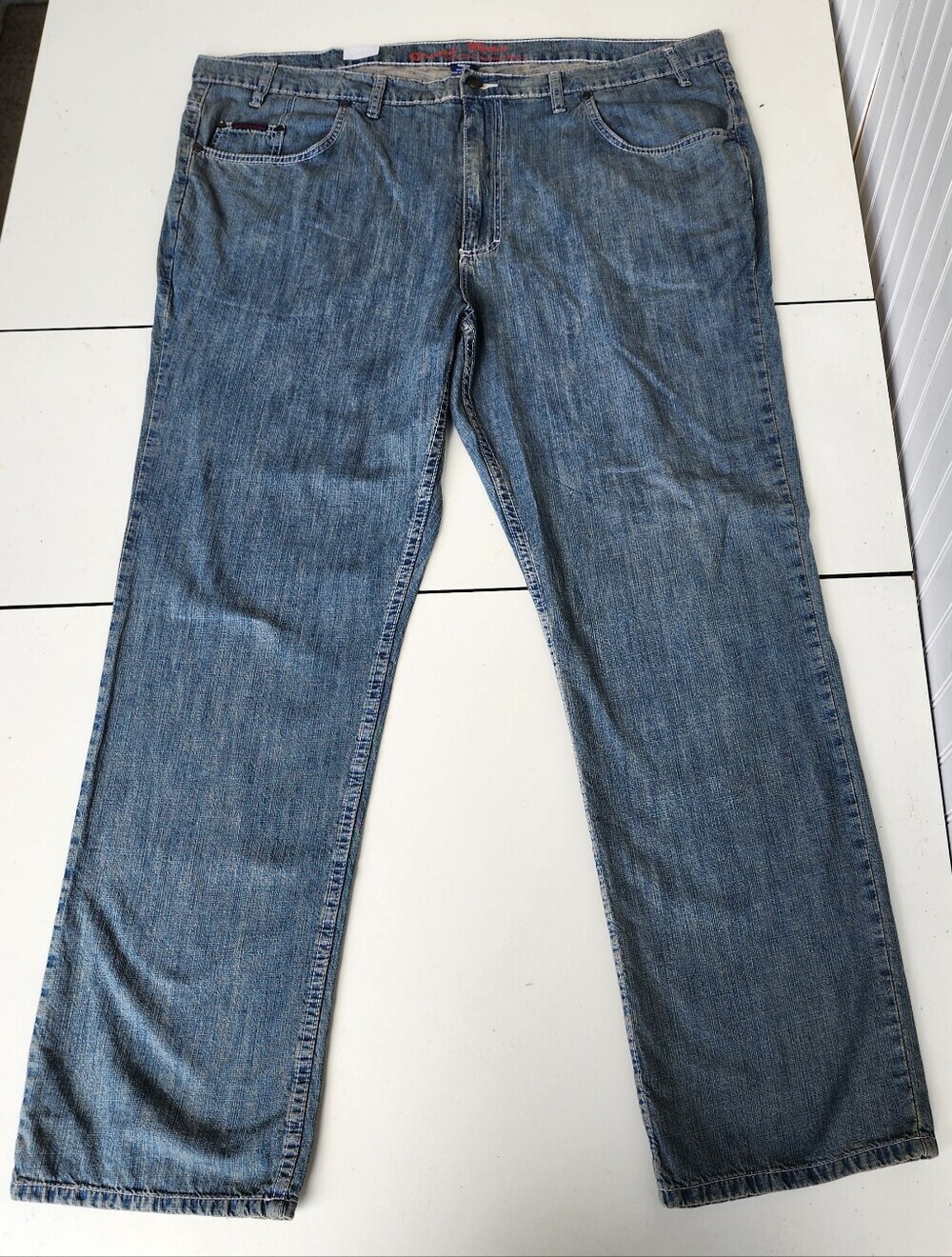 NWT $65 Grand River Men's Traditional Fit Jeans Blue Size 48x32